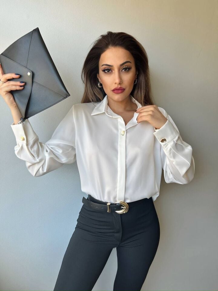 ZARA SATEN GÖMLEK