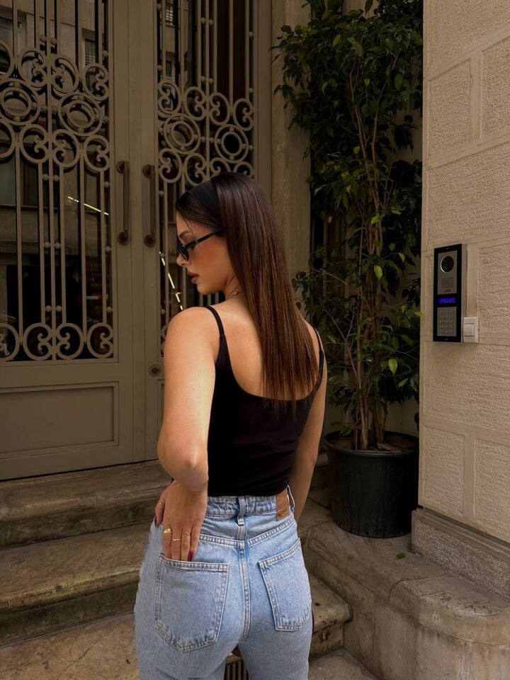 ASKILI TULUM BADY SUİT SİYAH